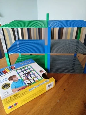 Strictly Brik Tower Stackable Base Plates Build Toy Stackers 10x 10'' 56Pieces - Image 1 of 4