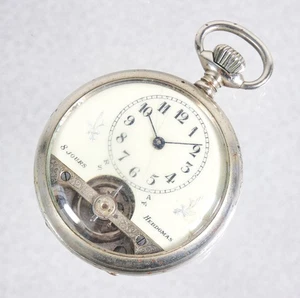 ⚜️ OROLOGIO TASCA HEBDOMAS 8 GIORNI JOURS EPOCA 1920S FUNZIONANTE CARICA MANUALE - Foto 1 di 10