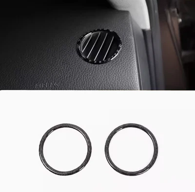 Cubierta de salida de ventilación de aire superior de fibra de carbono suave para Volkswagen Touareg 11-18 Foto 1 de 4