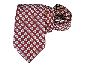 TASSO ELBA мужской галстук красный/цветочный ширина: 3,25» длина: 59» - Изображение 1 из 3