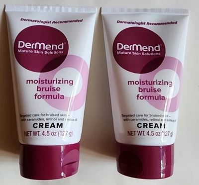 Dermend Moisturizing Bruise Formula Cream Two 4.5 Oz Tubes - Image 1 of 2