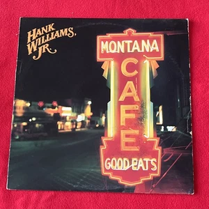 Hank Williams Jr. - Montana Cafe 1986 12" LP Vinyl Record - Picture 1 of 5