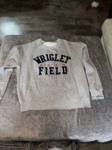Wrigley Field Crew Neck Sweatshirt Gray Adult Large Rare - Picture 1 of 5