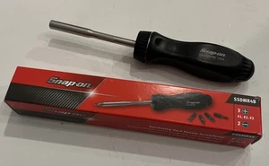 Snap-On Tools USA NEW BLACK Hard Handle Ratcheting Screwdriver SSDMR4B - Picture 1 of 4