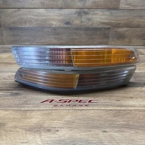 94-97 ACURA INTEGRA LEFT & RIGHT CLEAR FRONT BUMPER CORNER LIGHTS LAMPS - Picture 1 of 12
