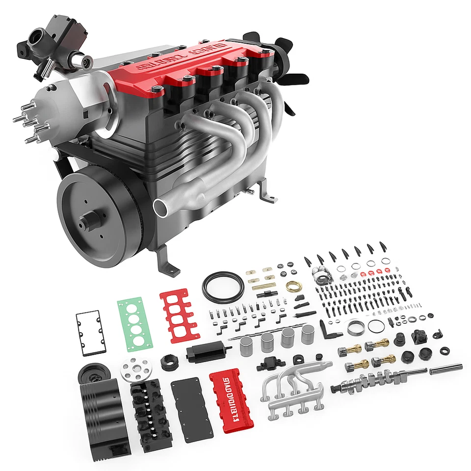 Toyan Motor FS-L400 BGC 14CC DIY 4 Stroke 4 Cylinder RC Gasoline Engine - Image 1 of 4