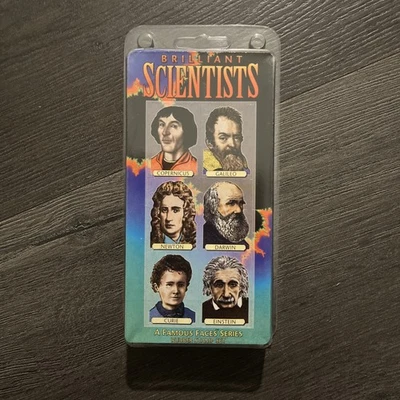 NUEVO Juego de estampillas de goma Clearsnap Brilliant Scientists Famous Faces Series #1 1993 Foto 1 de 4