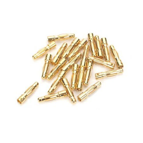 E-Flite EFLAEC513 Gold Bullet Connector, Male, 4mm (30) - Image 1 of 1