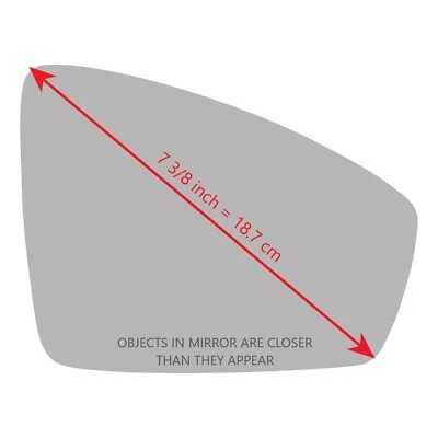 Espejo retrovisor térmico de vidrio S-D751RH para Volkswagen Tiguan 2018-023 lado del pasajero derecho Foto 1 de 2