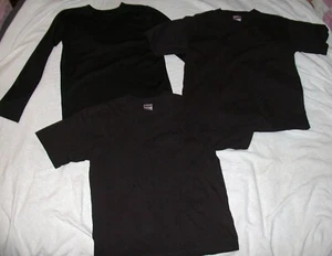 Boy's Size XL 16 18 20 Black Base Layer & Short Sleeve T Shirt Lot OF 3 SOFFEE - Picture 1 of 5