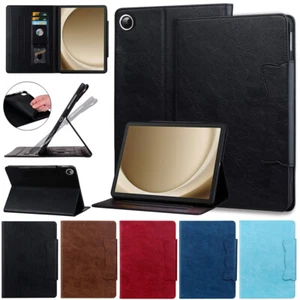 Flip Leather Case Magnetic Cover For Samsung Galaxy Tab A8 A9 A9+ S9 FE+ Tablet - Picture 1 of 55