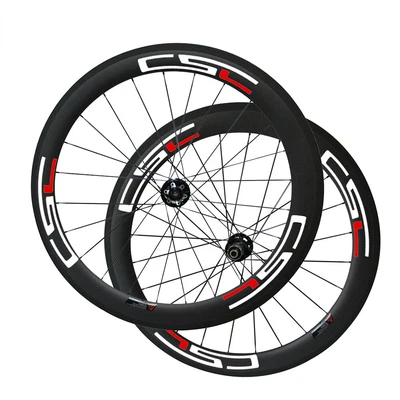 23mm Width 60mm Clincher Carbon Road Bike Wheels Cyclocross Wheelset Disc Brake - Image 1 of 4