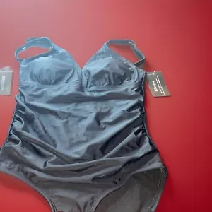 Eifotjos 1Pc V-Neck Bathing Suit Black Size Medium Maternity New With Tags - Picture 1 of 9