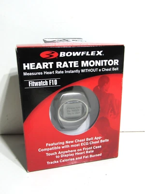 Nuevo Bowflex F10 Fitwatch Reloj Monitor de Ritmo Cardíaco Sin Tirantes Plateado Negro Foto 1 de 4