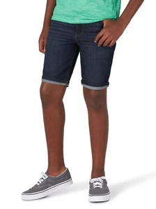 Wrangler Boys 4-18 Five Pocket Premium Jean Shorts, Space Blue, 16 Regular - Picture 1 of 5