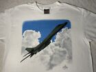 Vintage 1990er 90er 1995 Fighter Jet Attack Flugzeug A7 T-Shirt, XL NEU