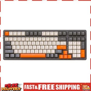 Drahtlose mechanische Tastatur BT5.0/2,4 GHz/Typ-C verkabelt (grau-weiß-roter Sc - Bild 1 von 11