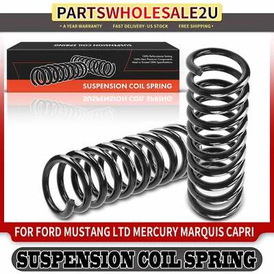 2x Muelles helicoidales delanteros izquierda y derecha para Ford Mustang 1981-2004 LTD Mercury Capri Marquis Foto 1 de 4