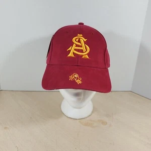 Arizona State Sun Devils Sparky Maroon Gold ASU Adjustable Hat Cap - Picture 1 of 8