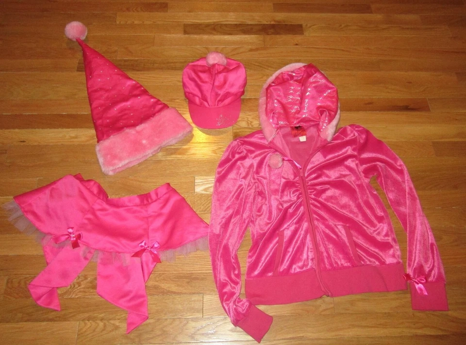 4 piezas De colección Victoria Secret Sexy Pequeña Cosa Santa Bebé Sudadera con Capucha Sombrero Falda Brillante L Foto 1 de 4