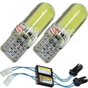 2 Led T10 Lampade Gel Silica 12 SMD COB No Errore Canbus BIANCO + 2 RESISTENZE - Afbeelding 1 van 1