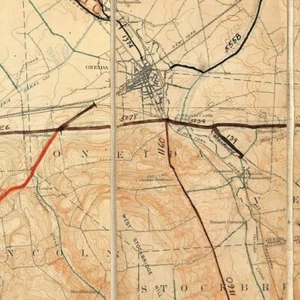 Vintage Official NY State Topographic Map Oneida Sylvan Beach Vernon Augusta - Picture 1 of 5