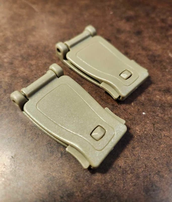 Clips gestores de correas MOLLE, verde follaje, paquete de 2 Foto 1 de 4