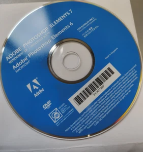 adobe photoshop  Elements 7 (Elements 6) Cd - Picture 1 of 2
