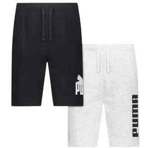 PUMA Kids Boy's 2-Pack Active Shorts - Gray Black - Size Small (7 - 8) - 1583281 - Picture 1 of 7