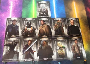 Lote de 11 tarjetas Topps Star Wars Masterwork 2020 base #3 Boba Fett, etc. - Imagen 1 de 1