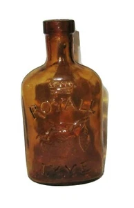 Botella Vidrio Ámbar Reproducción Royall Lyme 5" Alto - Imagen 1 de 6