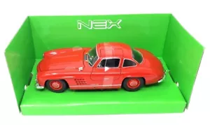 Coche modelo Welly DieCast 1/24 Mercedes Benz 300 SL rojo nuevo y en caja - Imagen 1 de 2