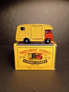 Matchbox #35A Marshall Horse Box  Rare Small BPW 1957 VN/MINT  Solid Orig B2 Box - Picture 1 of 14