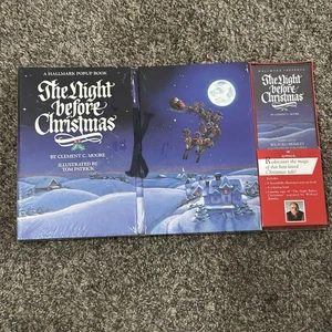 Hallmark Pop-up Book The Night Before Christmas Narrated by Wilford Brimley 1988 - Imagen 1 de 7