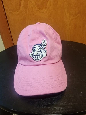 Sombrero Wahoo Jefe Indios Cleveland Rosa Raro De Colección Excelente Estado Usado Foto 1 de 4