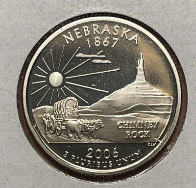2006-S Nebraska State Quarter - 90% Silver Proof - Statehood - Image 1 of 2