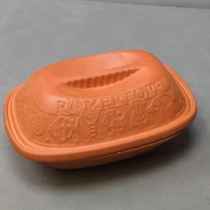 ROMERTOPF Terra Cotta Clay Baker # 111 Roaster Baking Pot USED 1 TIME Clean - Picture 1 of 7