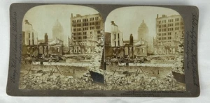 Stereoview San Francisco Earthquake Business Ruins Call Rialto Howard St 1906 - Picture 1 of 3