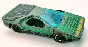 Hot Wheels Redline 1969 CARABO Tough Green HK Dark Interior Blue Tint RARE HTF! - Picture 1 of 6