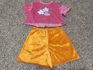 Dora the Explorer Child  2001 Chrush Velvet 2 piece Outfit Size 4-6 - Picture 1 of 2