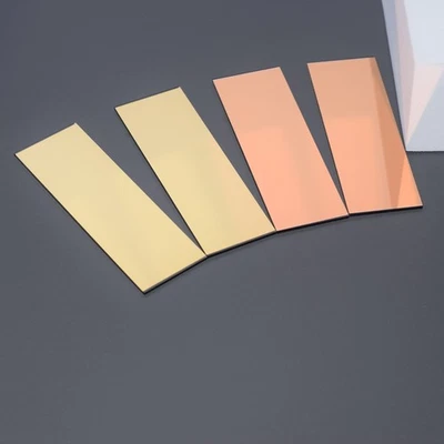 1pc 75x25x1mm Copper Coated Microscope Slides Gold Au-coated Glass Test Slides - Image 1 of 4