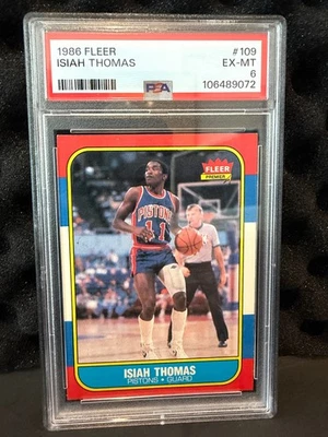 Fleer Isiah Thomas 1986 PSA 6 Foto 1 de 2