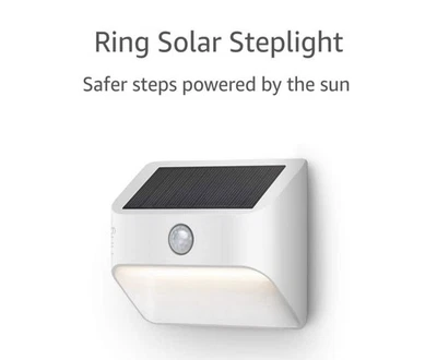 Ring Solar Steplight -- Outdoor Motion-Sensor Security Light, Black (Bridge Requ - Image 1 of 4