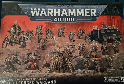 Hellforged Warband Battleforce Warhammer 40K Chaos Space Marines 圣诞盒 — 第 1/2 张图片