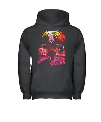 ANTHRAX 02 BK Youth Hoodie | Thrash Metal Kids Pullover | Band Tour Merch S–5XL - Image 1 of 3