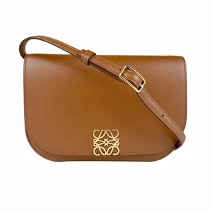 LOEWE Goya kleine Leder Umhängetasche braun gold gebraucht - Bild 1 von 5