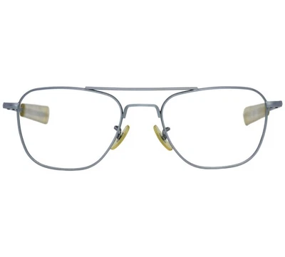 VINTAGE AMERICAN OPTICAL AO 52-20 AVIATOR SUNGLASS EYEGLASS FRAME MATTE SILVER - Image 1 of 4