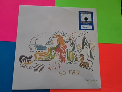 NEW - Crosby Stills Nash and Young So Far - Clear Vinyl LP Record - Free ShipN! - Image 1 of 2