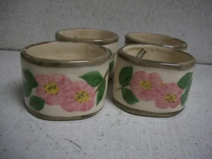 (4) Vintage Franciscan Desert Rose Napkin Rings In Original Package - Picture 1 of 3