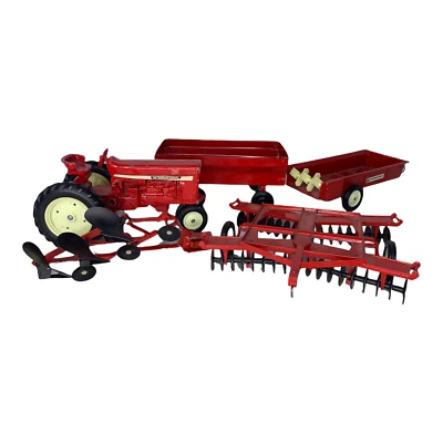 Lote de esparcidor de disco tractor Ertl International Dyersville Iowa vintage años 70 Foto 1 de 4